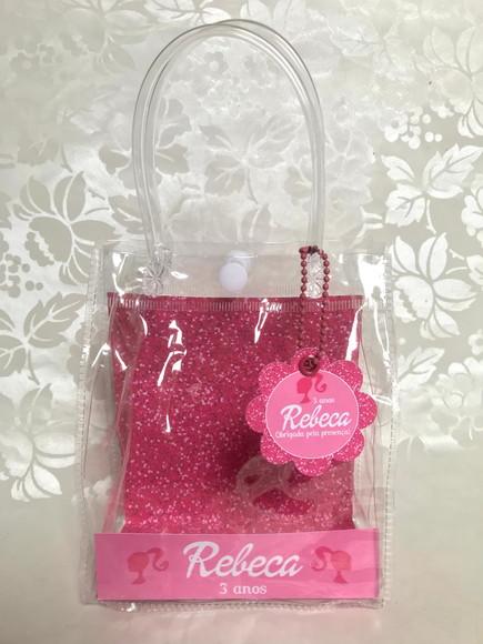 Sacolinha Pvc - Lembrancinha Barbie Tamanho 23x17