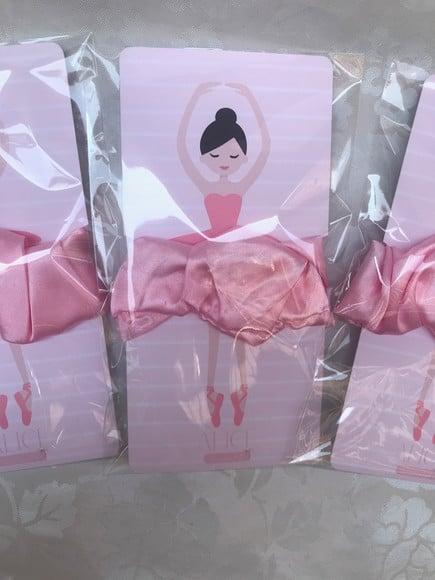 Lembrancinha Bailarina Scrunchies - 40 Unidades