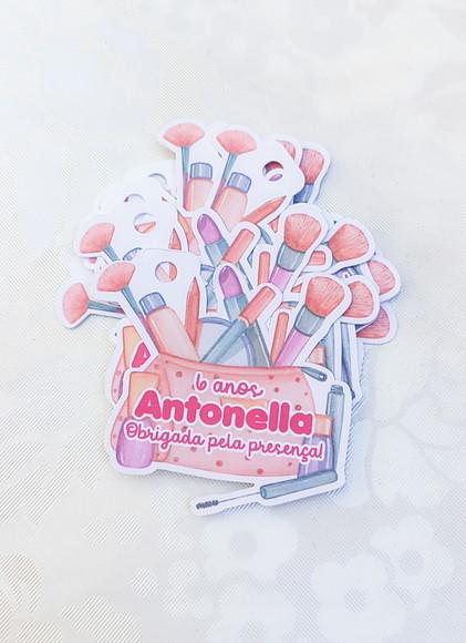 Tags Maquilagem Spa Menina - 50 Unidades