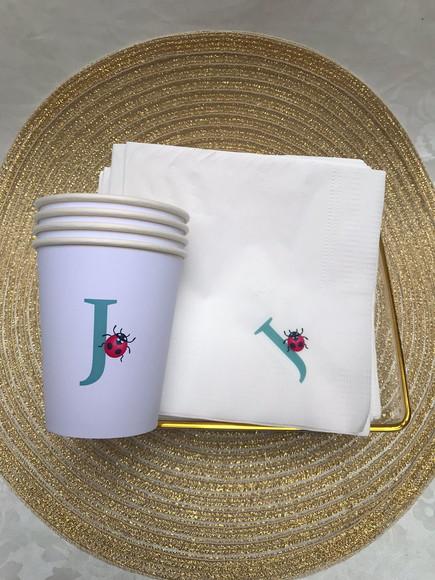 Kit 100 Copos 270ml + 100 Guardanapos Personalizados