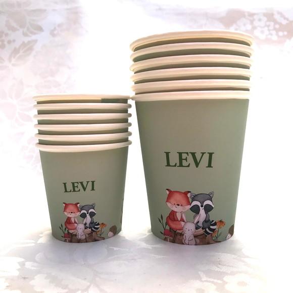 50 Copos 110ml + 50 Copos 270ml - Copo Personalizado Papel