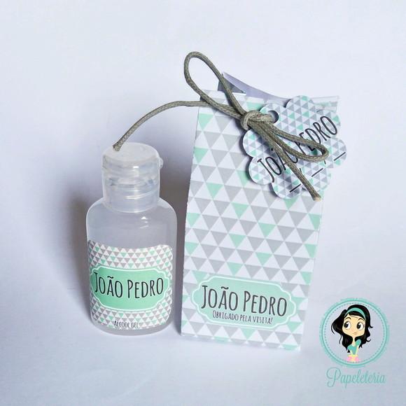 Lembrancinha de Maternidade Álcool Gel