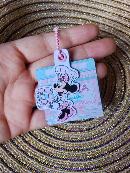 Tag Dupla Minnie Confeiteira - 40 Unidades