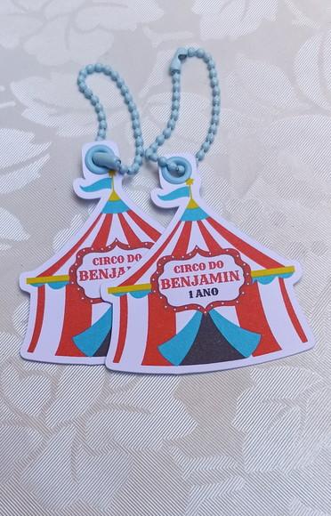 Tag de Agradecimento Circo Menino - 30 Unidades