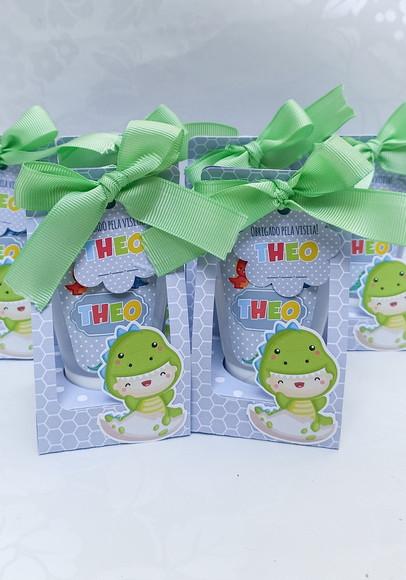 Álcool Gel com Caixinha Bisnaga Dino Baby - 20 Unidades