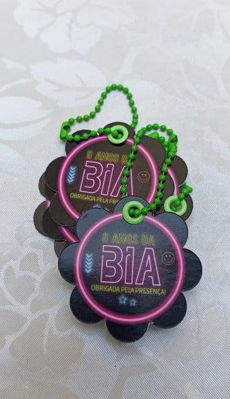 Tag de Agradecimento Neon - 30 Unidades