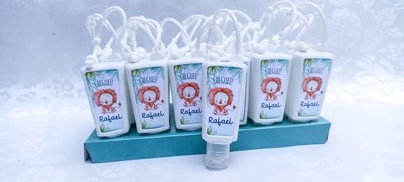 Lembrancinha de Maternidade Álcool Gel Pendurar - 25 Unids