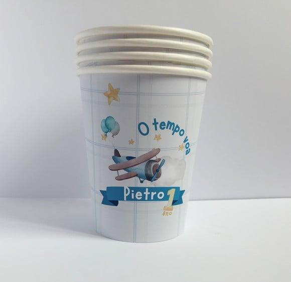 Copo de Papel Biodegradável 270ml - 100 Unidades