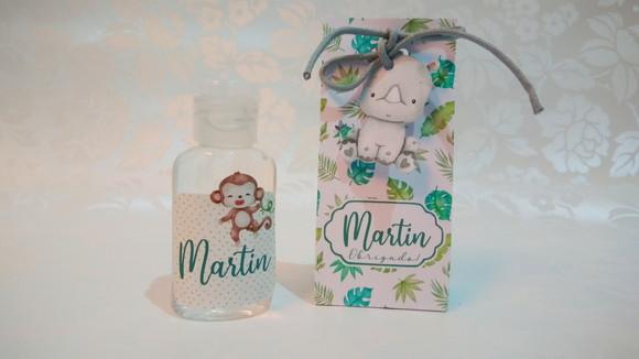 Safari Lembrancinha de Maternidade Álcool Gel - 40 Unidades