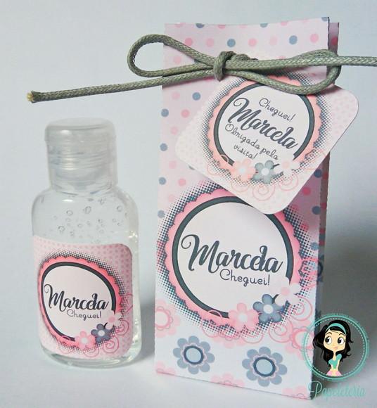 Lembrancinha de Maternidade Álcool Gel - 20 Unidades