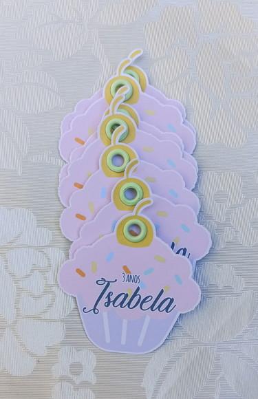 Tag Cupcake - 50 Unidades