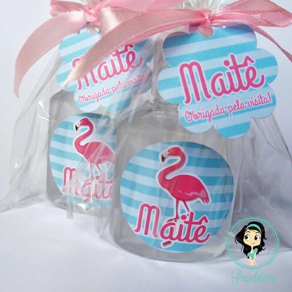 Lembrancinha de Maternidade Flamingos