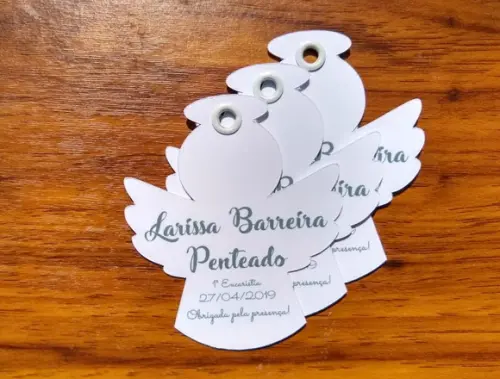 Tag Anjo Primeira Comunhão - 50 Unidades