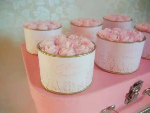 Latinhas Decoradas Flores 20 Unidades