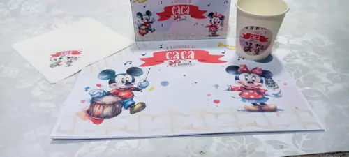 Jogo Americano Personalizado em Papel - 20 Unidades