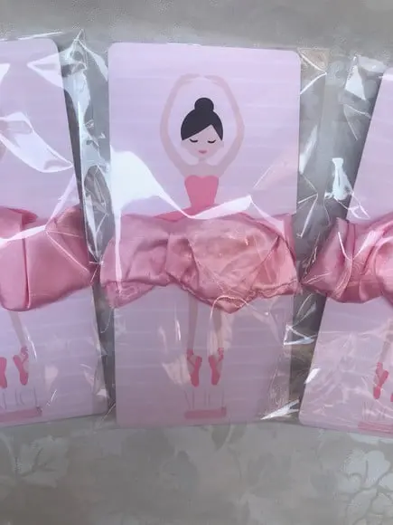 Lembrancinha Bailarina Scrunchies - 40 Unidades