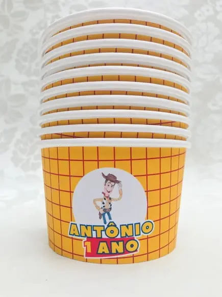 Pote de Papel Bio Personalizado - 50 Unid