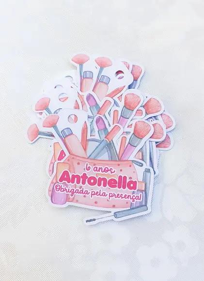 Tags Maquilagem Spa Menina - 50 Unidades