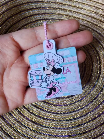 Tag Dupla Minnie Confeiteira - 40 Unidades