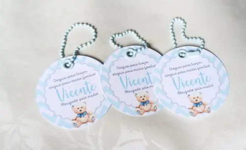 Tag de Agradecimento Urso - 30 Unidades