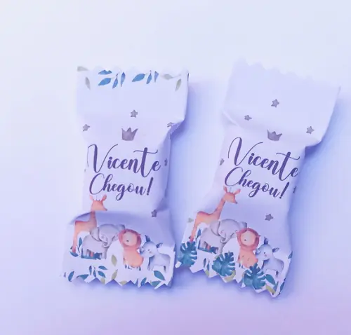 Caramelo Balinhas Personalizadas - Safari 250 Unidades