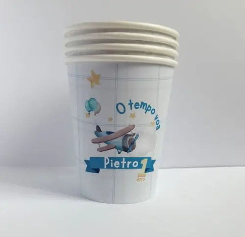 Copo de Papel Biodegradável 270ml - 100 Unidades