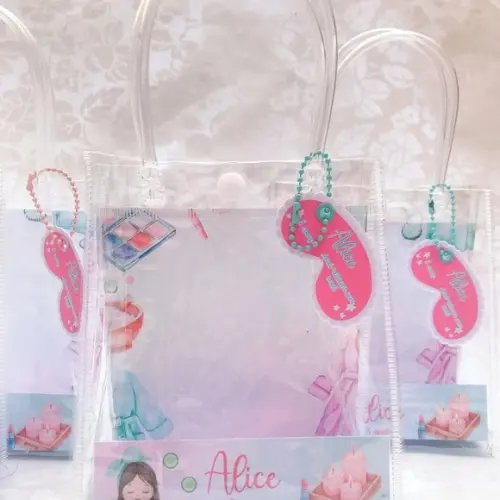 Mini Sacolinha Transparente Personalizada Spa - 10 Unid