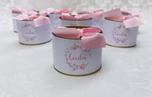 Latinhas Personalizadas 7x5cm - 60 Unidades