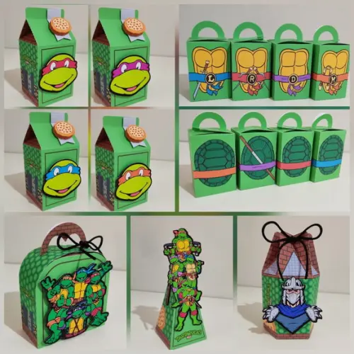 Kit Caixas Tartarugas Ninja - 25 Caixas