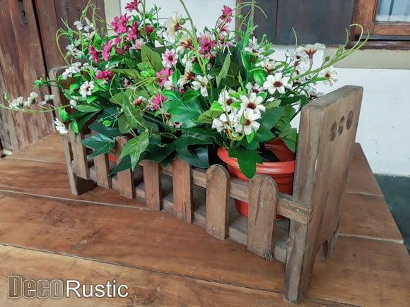 Floreira Rústica de Chão - Porta Vasos de Chão
