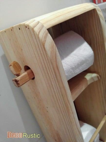 Suporte para Papel Higiênico e Papeleira de Chão