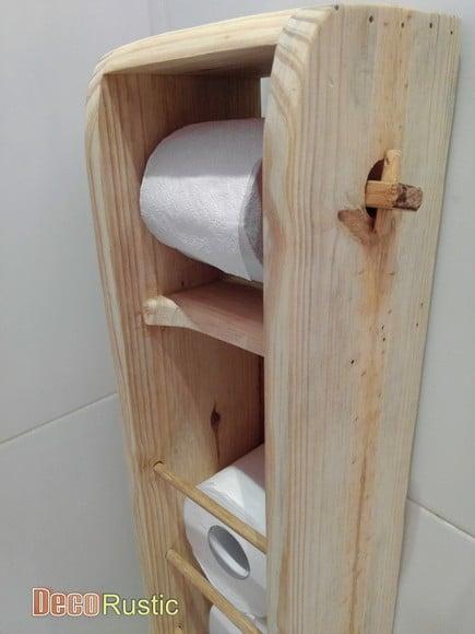Suporte para Papel Higiênico e Papeleira de Chão