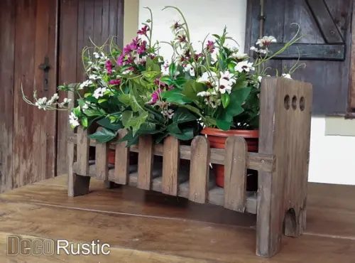 Floreira Rústica de Chão - Porta Vasos de Chão