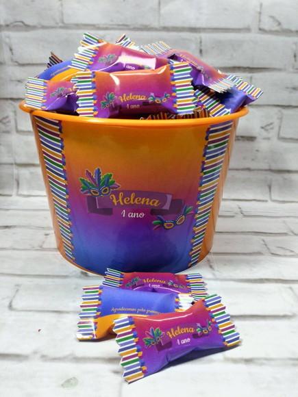 Kit Baldinho + 200 Balas Personalizadas Frevo