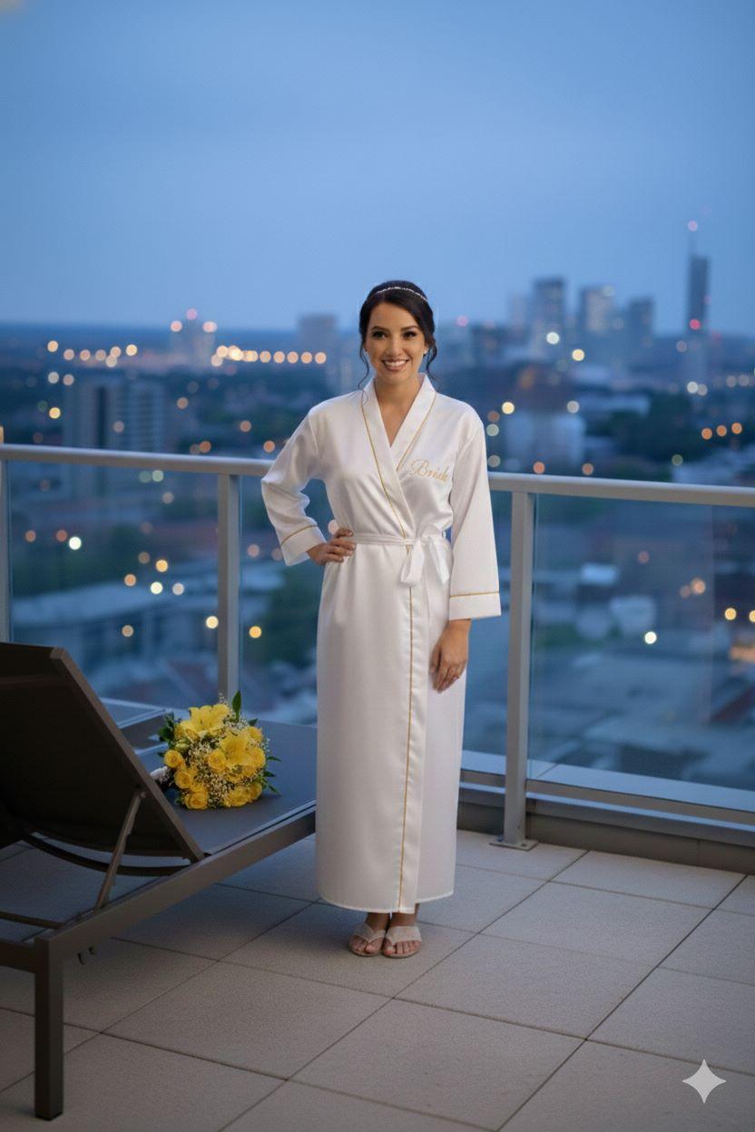 Robe Crepe Amanda Longo/midi Personalizado Manga com Viés