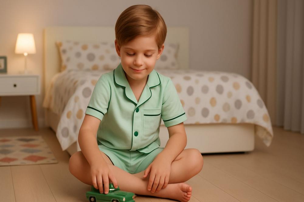 Pijama Infantil Curto Americano Algodão Personalizado