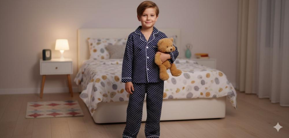 Pijama Infantil Longo Americano Algodão Personalizado