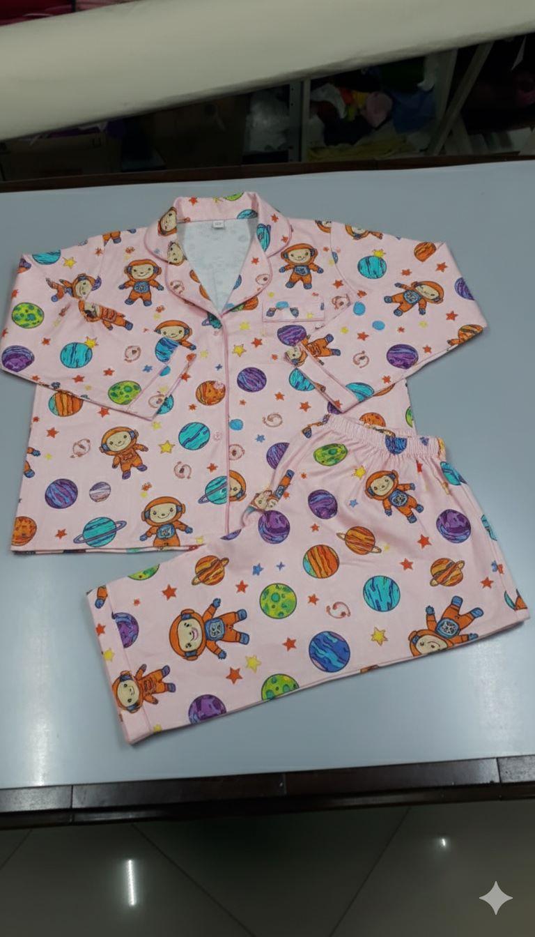 Pijama Infantil Longo Americano Flanela Personalizado