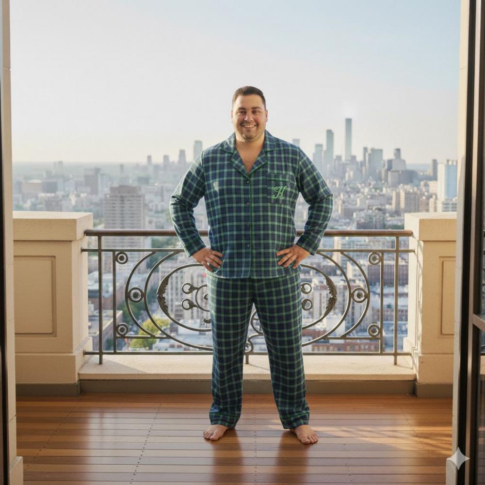 Pijama Longo Americano Algodão Person Plus a Partir 48