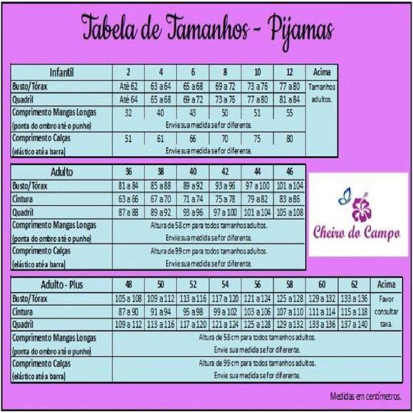 Pijama Curto Americano Cetim Person até 46 (min 20)