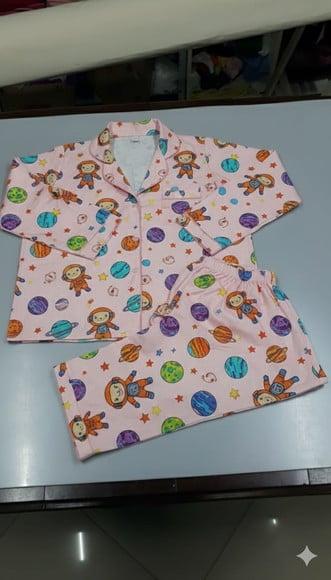 Pijama Infantil Longo Americ Flanela Personalizado (min 6)
