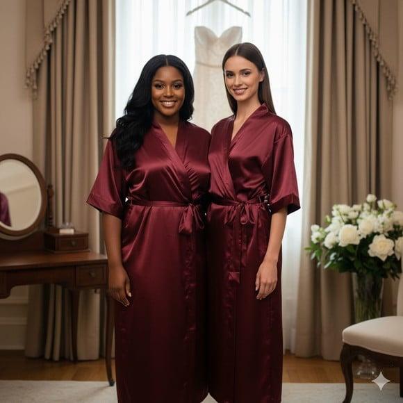 Robe Cetim Elastano Longo/midi Plus Size Bordado Personaliz