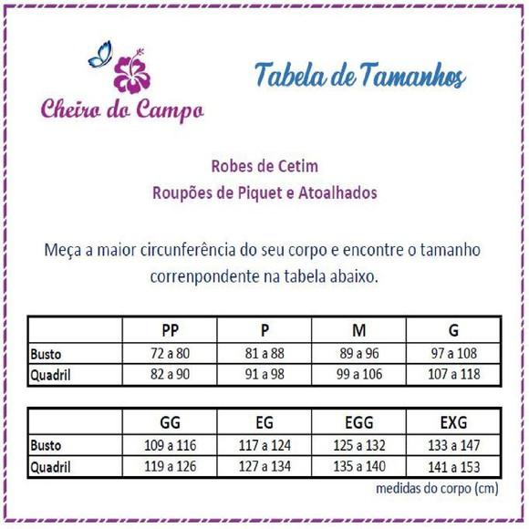 Robe de Cetim com Elastano Bordado Personalizado (min 25)