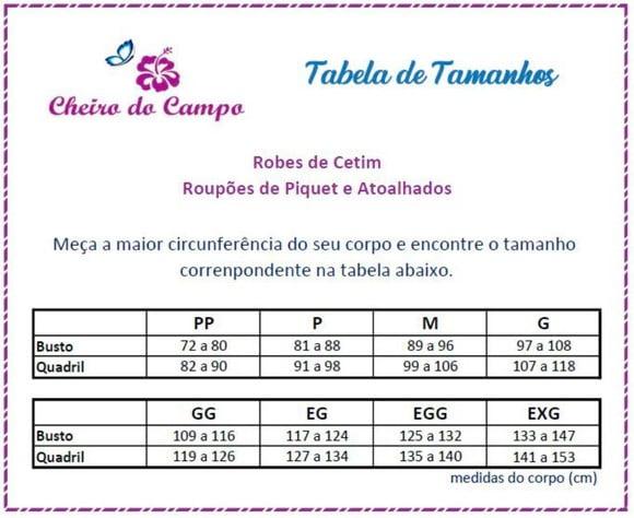Roupão de Piquet c/ Viés. Personalizado (min 4)