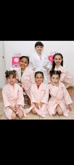 Roupão de Piquet Infantil até 12 Anos. Bordado Min 10