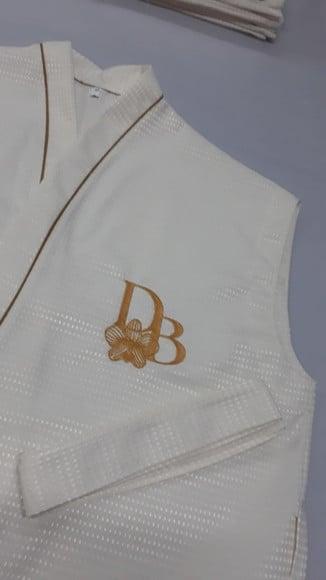 Roupão de Piquet sem Mangas com Viés, Personalizado