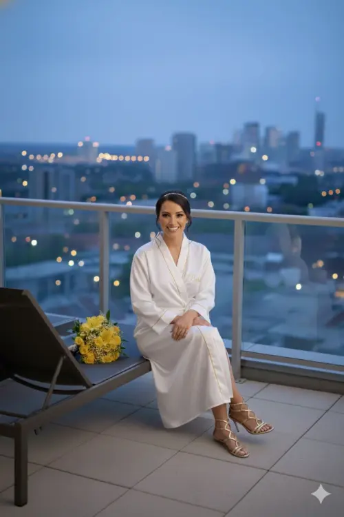 Robe Crepe Amanda Longo/midi Personalizado Manga com Viés