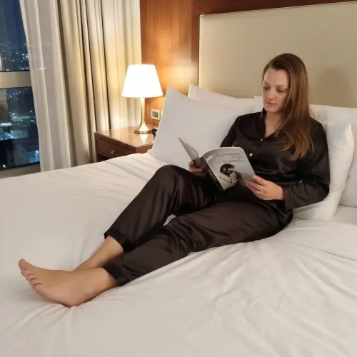 Pijama Longo em Cetim Personalizado até 46