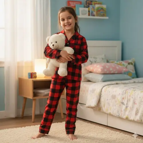 Pijama Infantil Longo Americano Flanela Personalizado