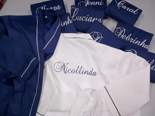 Roupão de Piquet Personalizado com Detalhes